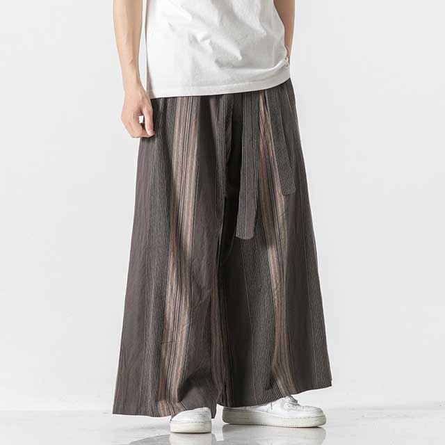 Pantalons Large en Lin Élégants