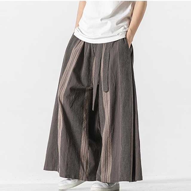 Pantalons Large en Lin Élégants
