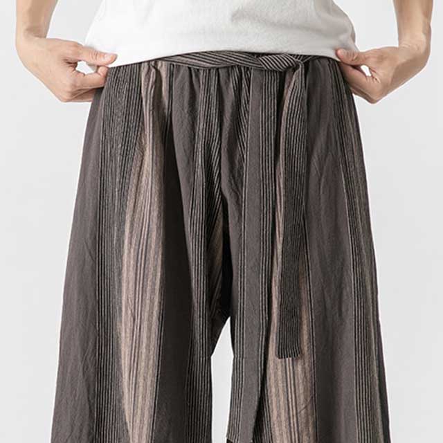 Pantalons Large en Lin Élégants