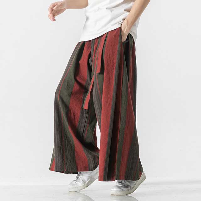 Pantalons Large en Lin Élégants