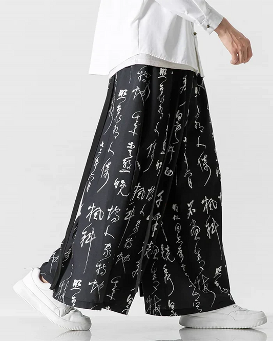Pantalons Style Hakama Élégants