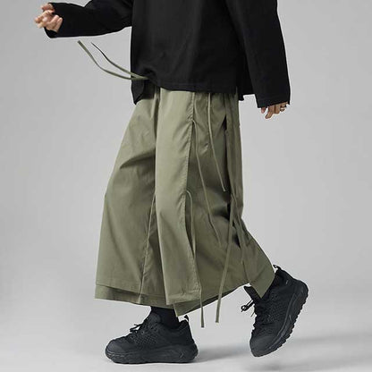 Pantalons Hakama Chic Détendus