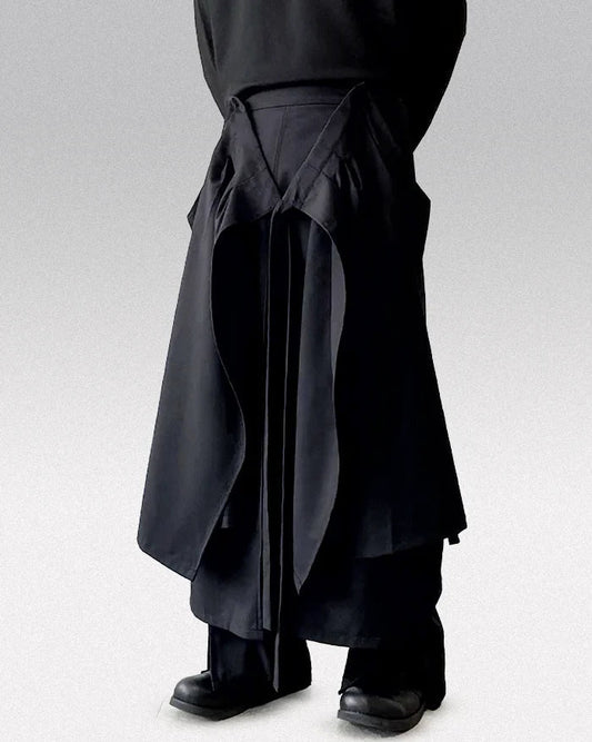 Pantalons Hakama avec Jupe Détachable