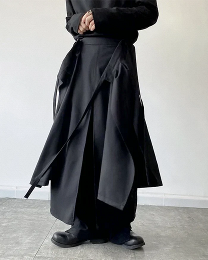 Pantalons Hakama avec Jupe Détachable