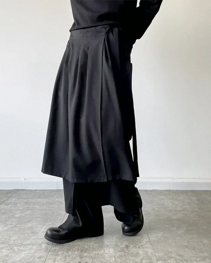 Pantalons Hakama avec Jupe Détachable