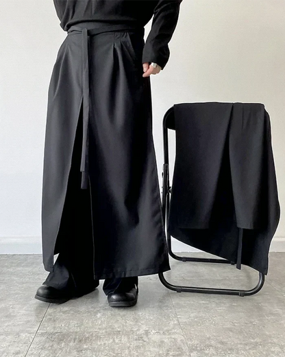 Pantalons Hakama avec Jupe Détachable