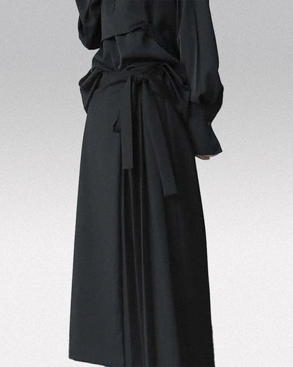Pantalon Hakama Noir Élégant