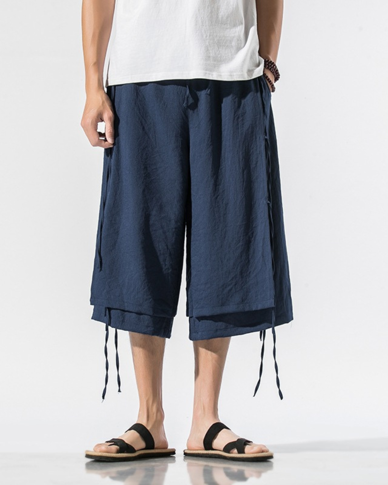 Hakama Urbaine Chic Courte -  mode urbaine chic - Hakama Urbaine Chic Courte pour un style moderne