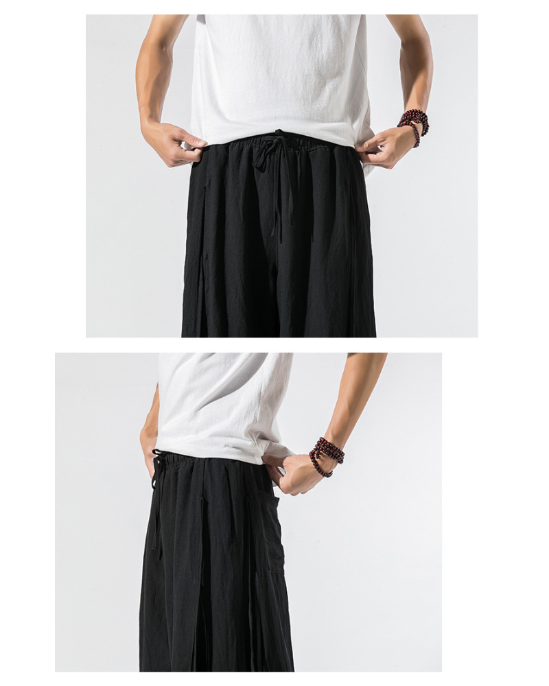 Hakama Urbaine Chic Courte - pantalons techwear - Hakama Urbaine Chic Courte pour un style moderne