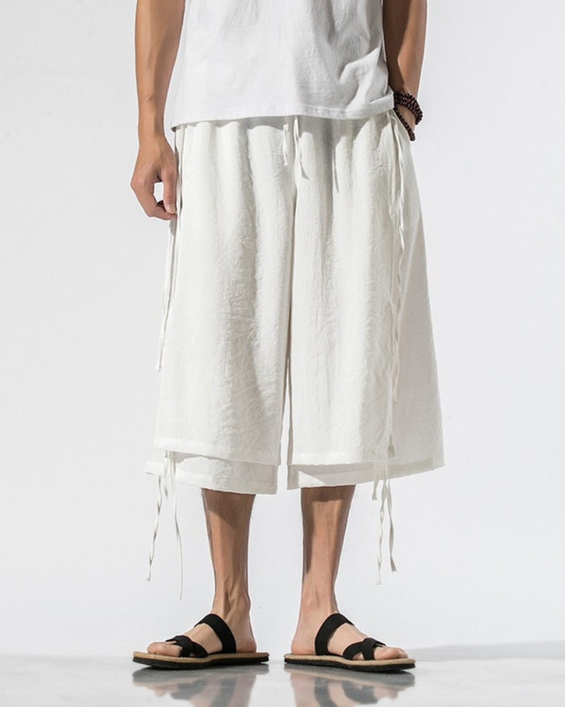 Hakama Urbaine Chic Courte -  techwear - Hakama Urbaine Chic Courte pour un style moderne