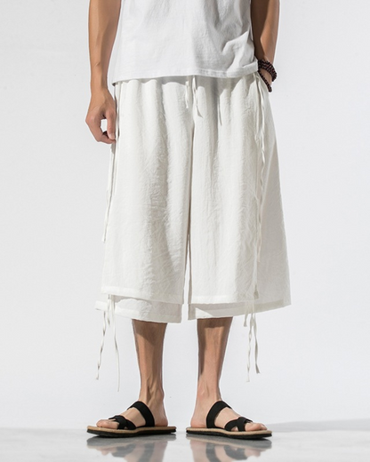 Hakama Urbaine Chic Courte -  techwear - Hakama Urbaine Chic Courte pour un style moderne