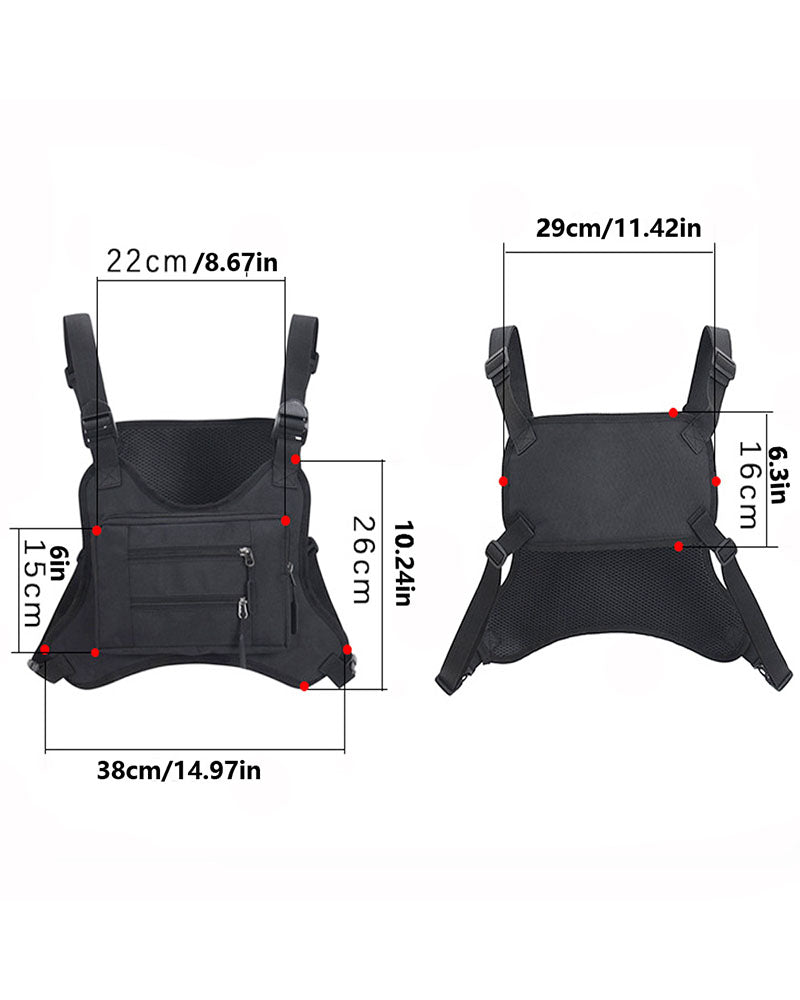 Harnais de poitrine tactique adaptable -  sac de poitrine - Harnais de poitrine tactique adaptable pour vos activités