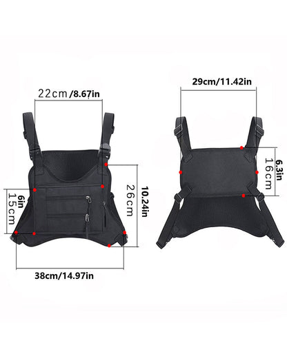 Harnais de poitrine tactique adaptable -  sac de poitrine - Harnais de poitrine tactique adaptable pour vos activités