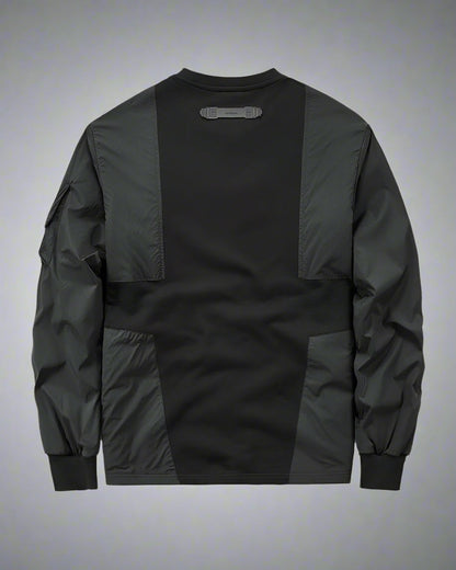 Haut à Capuche Tech Patchwork Dynamique - pull confortable - Haut à Capuche Techwear Confortable et Stylé