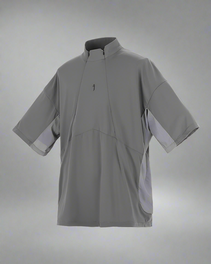 Haut Chic avec Col Zippé - t-shirt avec col zippé - Haut Chic avec Col Zippé pour un Style Décontracté