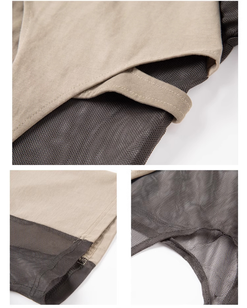 Haut Tissé Creux Tendance -  coton gris - Haut Tissé Creux au Style Urbain et Confortable