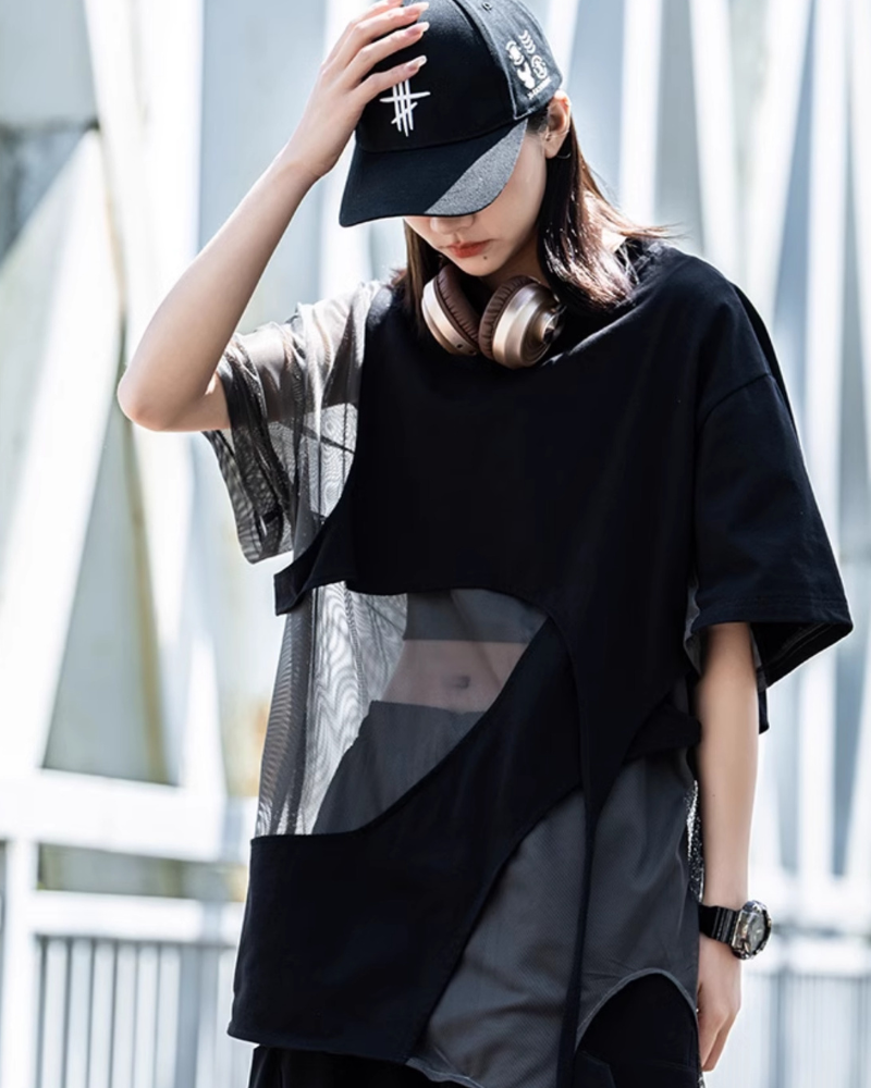 Haut Tissé Creux Tendance - haut tissé tendance - Haut Tissé Creux au Style Urbain et Confortable