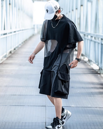 Haut Tissé Creux Tendance -  vêtements urbains - Haut Tissé Creux au Style Urbain et Confortable