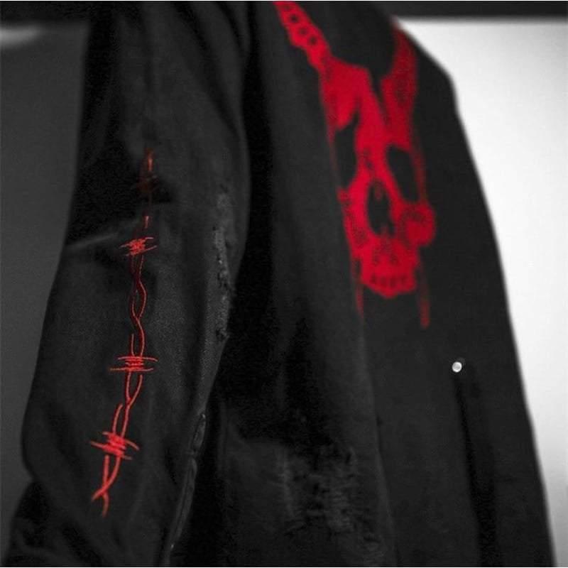 Veste en Jean à Cornes Audacieuse