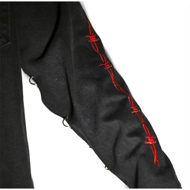 Veste en Jean à Cornes Audacieuse