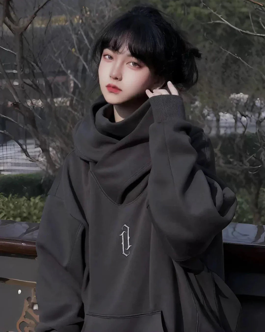 Hoodie Col Roulé Chic et Confortable -  col roulé - Hoodie Col Roulé Chic et Confortable pour l'Hiver