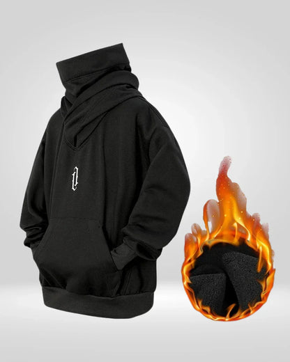 Hoodie Col Roulé Chic et Confortable - hoodie élégant - Hoodie Col Roulé Chic et Confortable pour l'Hiver