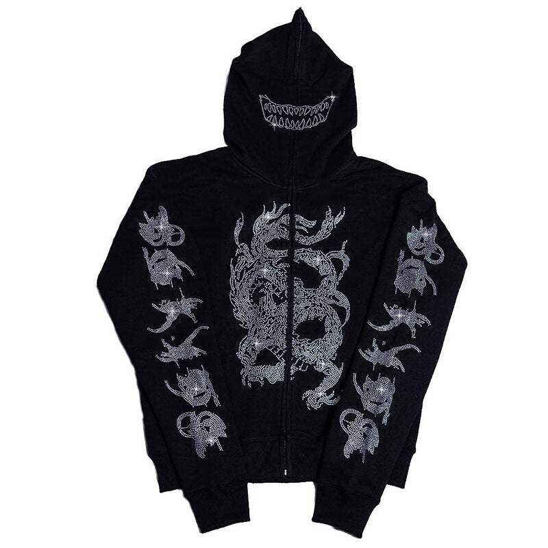 Hoodie Drip UK - vêtements de streetwear - Hoodie Drip UK unisexe au style streetwear Y2K