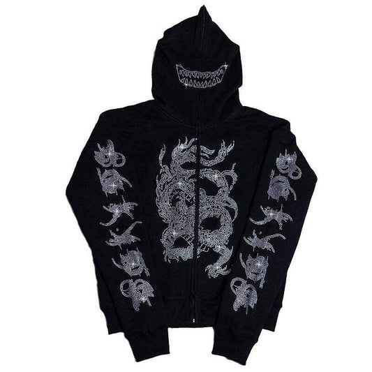 Hoodie Drip UK - vêtements de streetwear - Hoodie Drip UK unisexe au style streetwear Y2K
