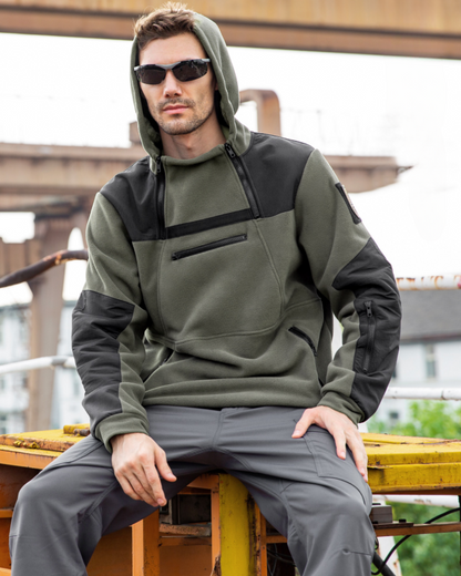 Hoodie en Fleece Prêt pour l'Aventure -  plein air - Hoodie en Fleece Confortable pour Aventures Extérieures