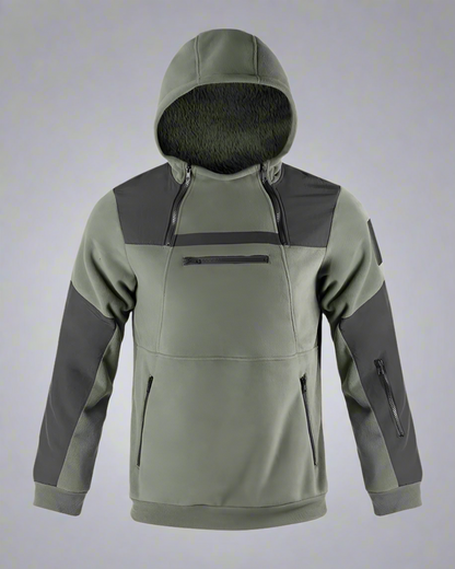 Hoodie en Fleece Prêt pour l'Aventure -  techwear - Hoodie en Fleece Confortable pour Aventures Extérieures