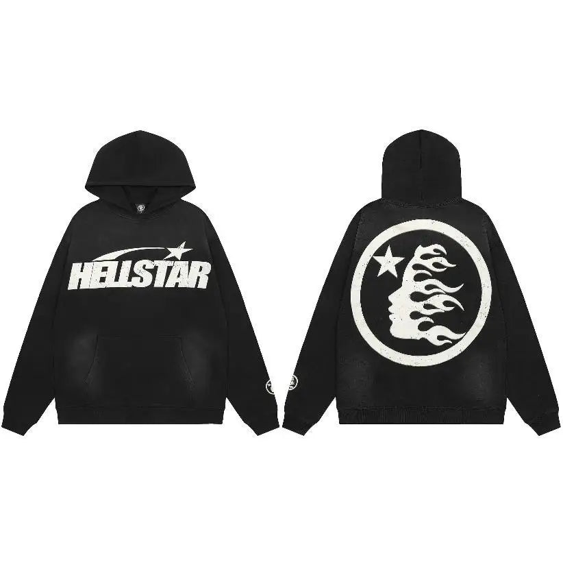 Hoodie Hellstar -  streetwear - Hoodie Y2K Streetwear audacieux pour les amateurs de mode