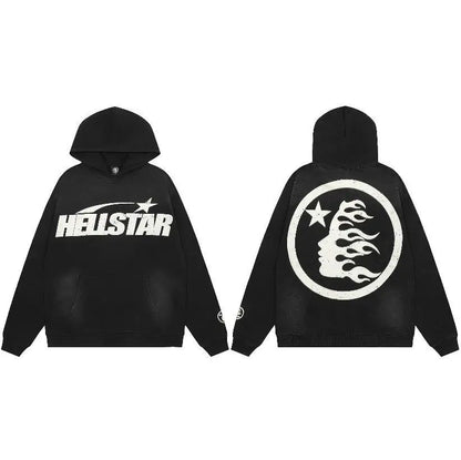 Hoodie Hellstar -  streetwear - Hoodie Y2K Streetwear audacieux pour les amateurs de mode
