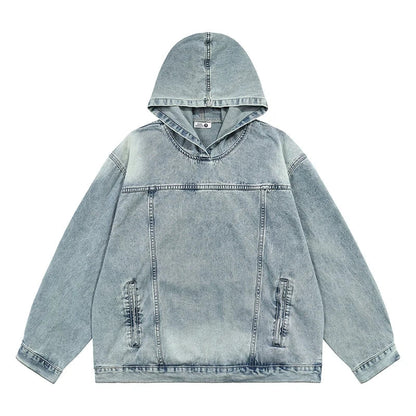 Hoodie Jean - mode des années 2000 - Hoodie Jean Y2K pour un look streetwear tendance
