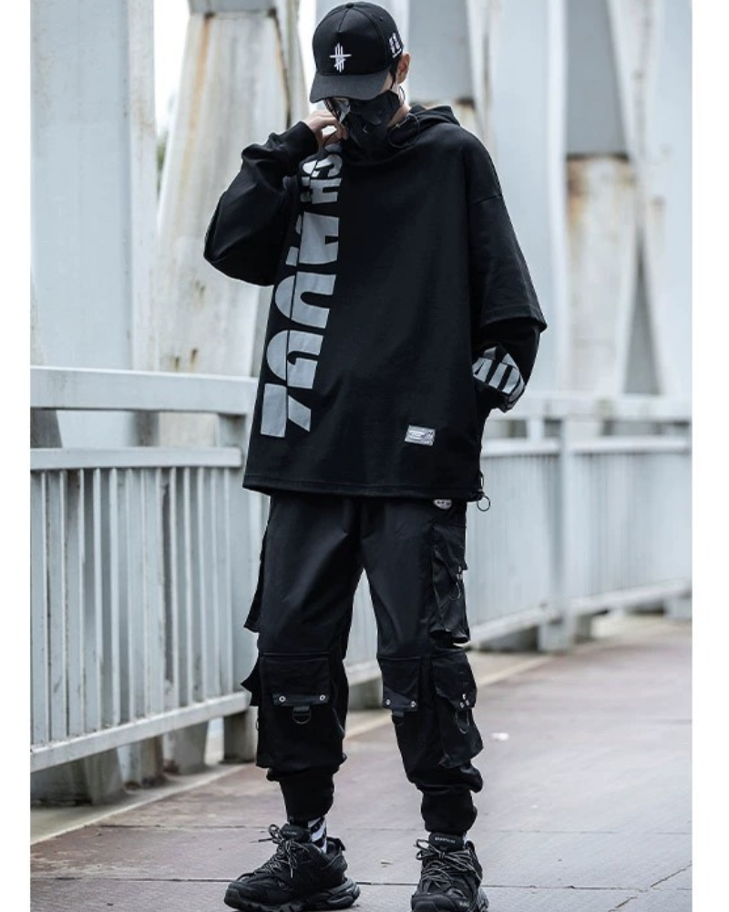 Hoodie Léger Chic Urbain -  techwear - Hoodie Léger Chic Urbain : Confort et Style Quotidien