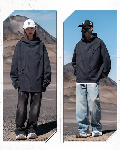 Hoodie lourd tout temps durable -  techwear - Hoodie lourd unisexe polyvalent pour toutes vos aventures