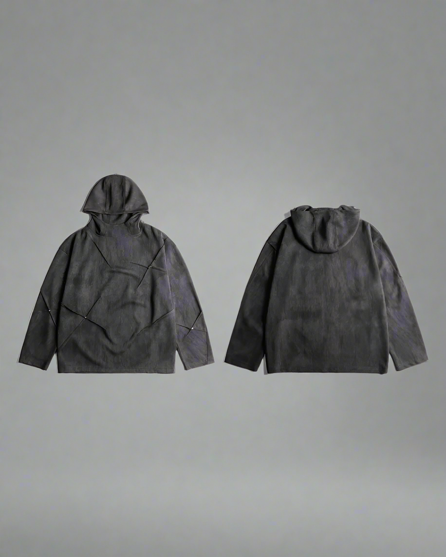 Hoodie lourd tout temps durable -  vêtements techwear - Hoodie lourd unisexe polyvalent pour toutes vos aventures