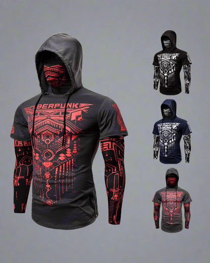 Hoodie Masque de Ninja Discret -  veste - Hoodie Masque de Ninja Discret pour un Style Urbain