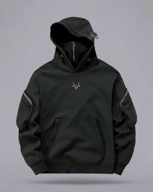 Hoodie Masque Tactique Confortable - hoodie - Hoodie Tactique avec Masque Intégré pour Style Urbain