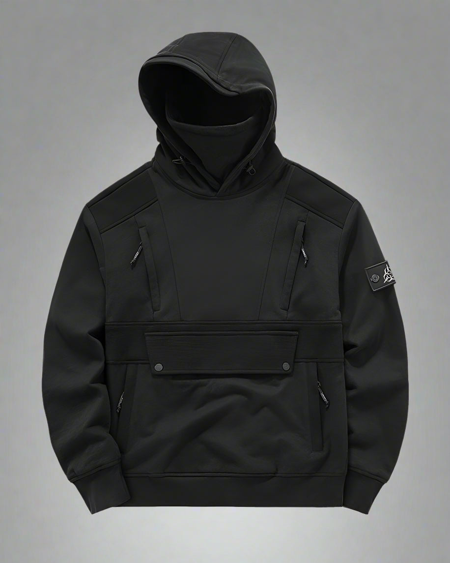 Hoodie Masque Tout-en-Un - hoodie - Hoodie Masque Polyvalent au Style Techwear