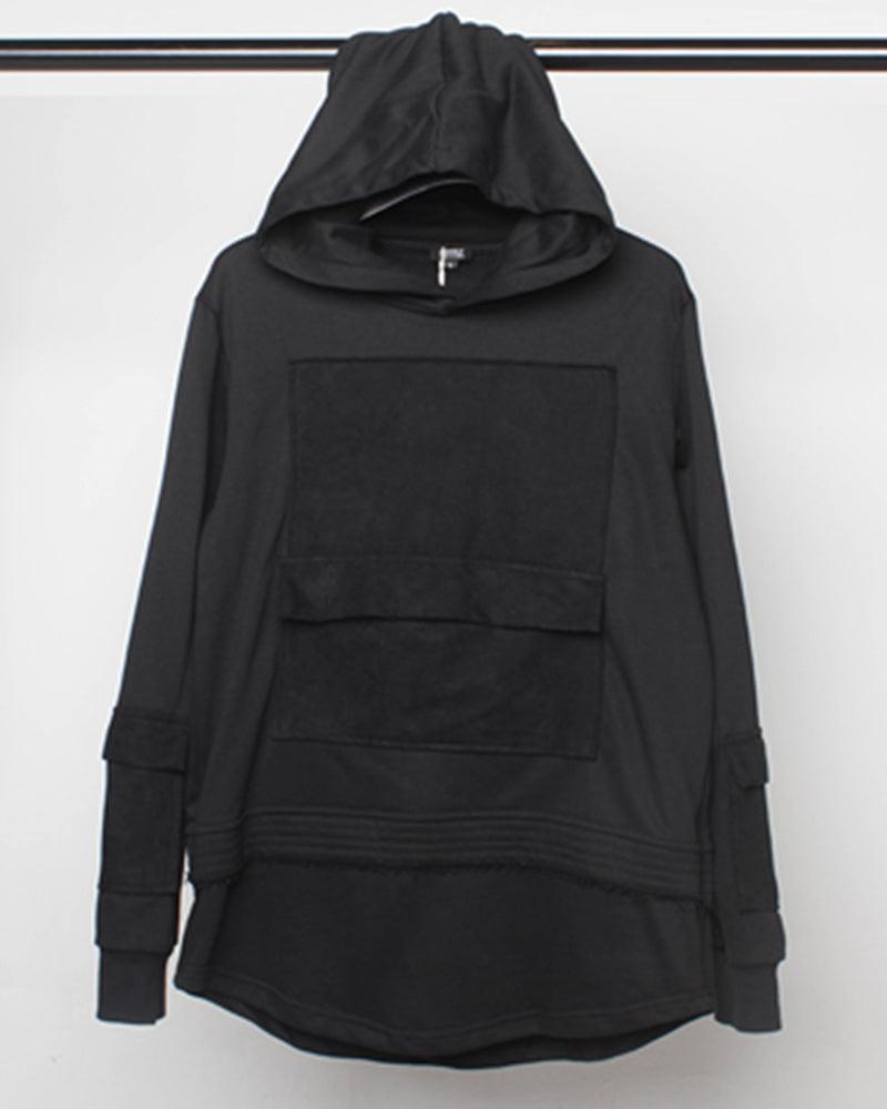 Hoodie Ninja Noir Discret - hoodie - Hoodie Ninja Noir pour un style urbain décontracté