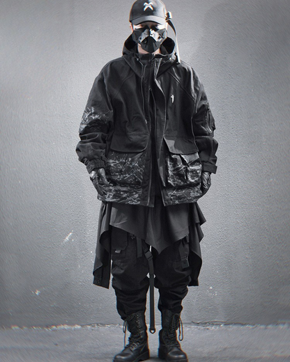 Hoodie à Poche Graphique Élégant -  mode fonctionnelle - Hoodie élégant avec grande poche fonctionnelle