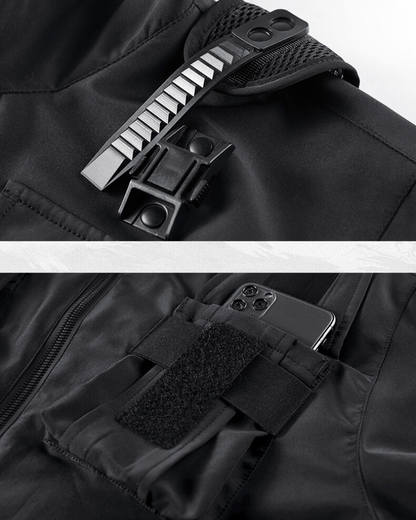 Hoodie à Poches Cargo Multi-Style -  veste techwear - Hoodie à Poches Cargo pour un Style Pratique