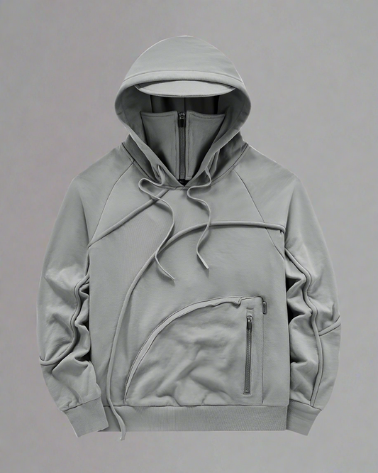 Hoodie Polyvalent avec Masque Caché - hoodie urbain - Hoodie polyvalent avec masque caché pour le style urbain
