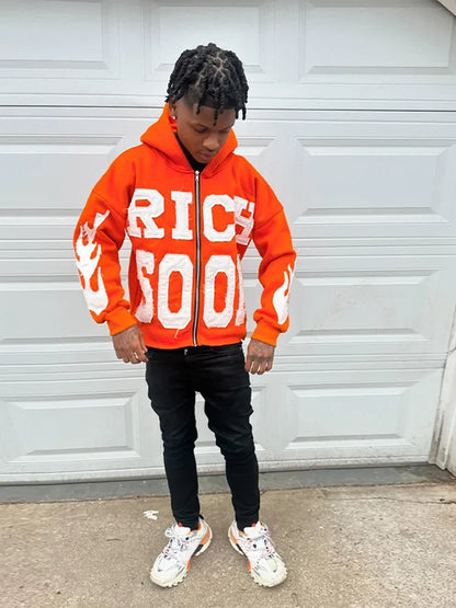 Hoodie Rich Soon -  streetwear - Hoodie Y2K Streetwear pour un style unique et nostalgique
