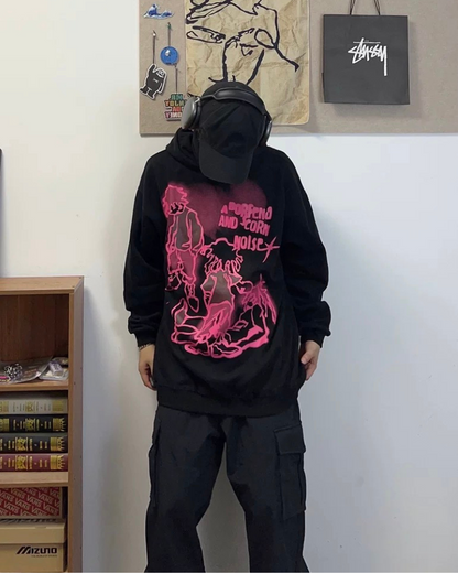 Hoodie Street Art Love -  confort - Hoodie Street Art Love pour un Style Quotidien