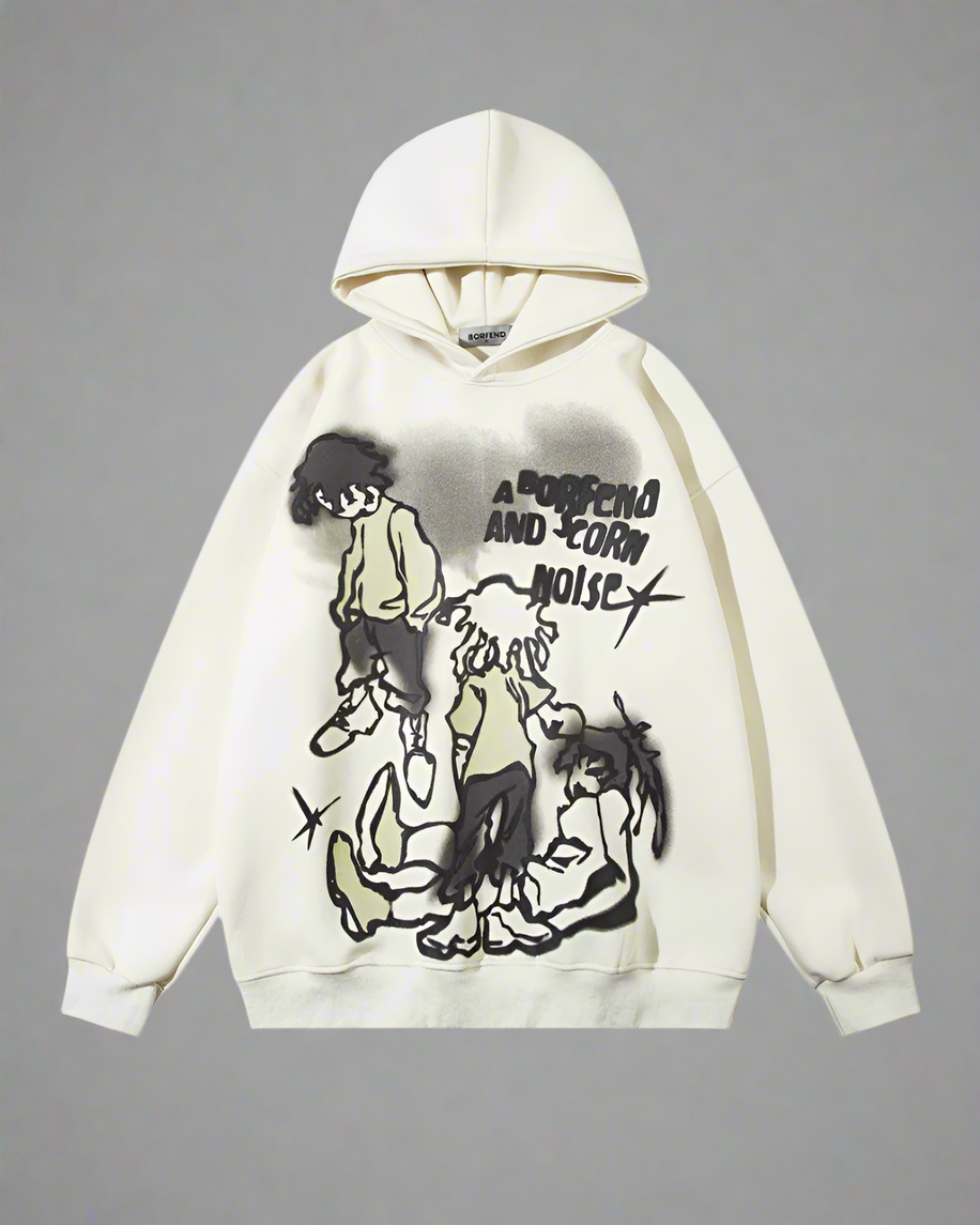 Hoodie Street Art Love - hoodie durable - Hoodie Street Art Love pour un Style Quotidien