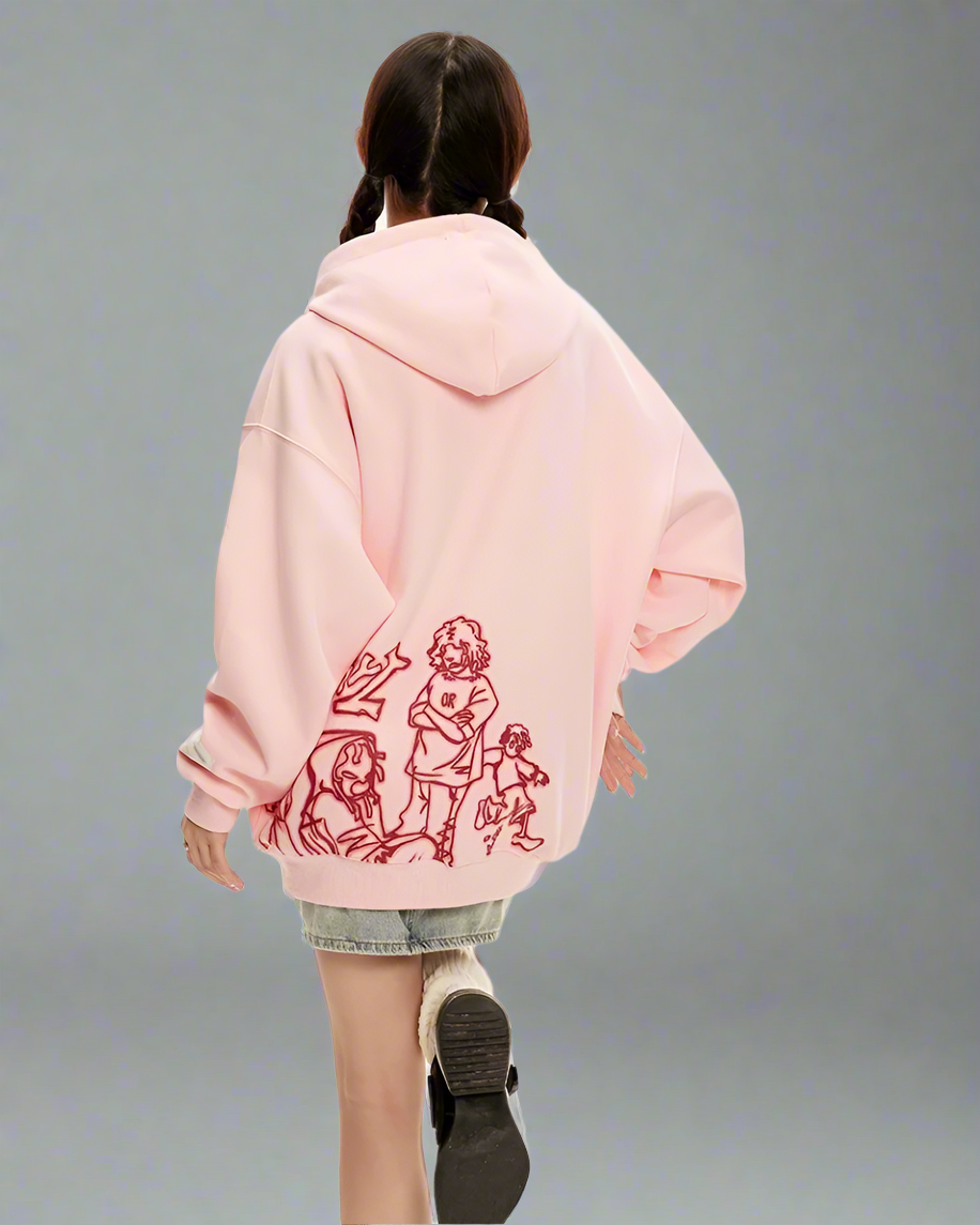 Hoodie Style Cartoon Coloré -  coloré - Hoodie Coloré au Style Cartoon Confortable