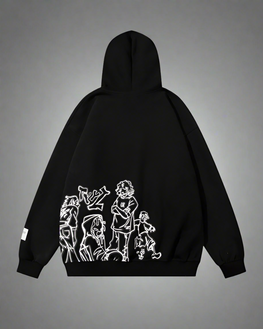 Hoodie Style Cartoon Coloré - hoodie - Hoodie Coloré au Style Cartoon Confortable