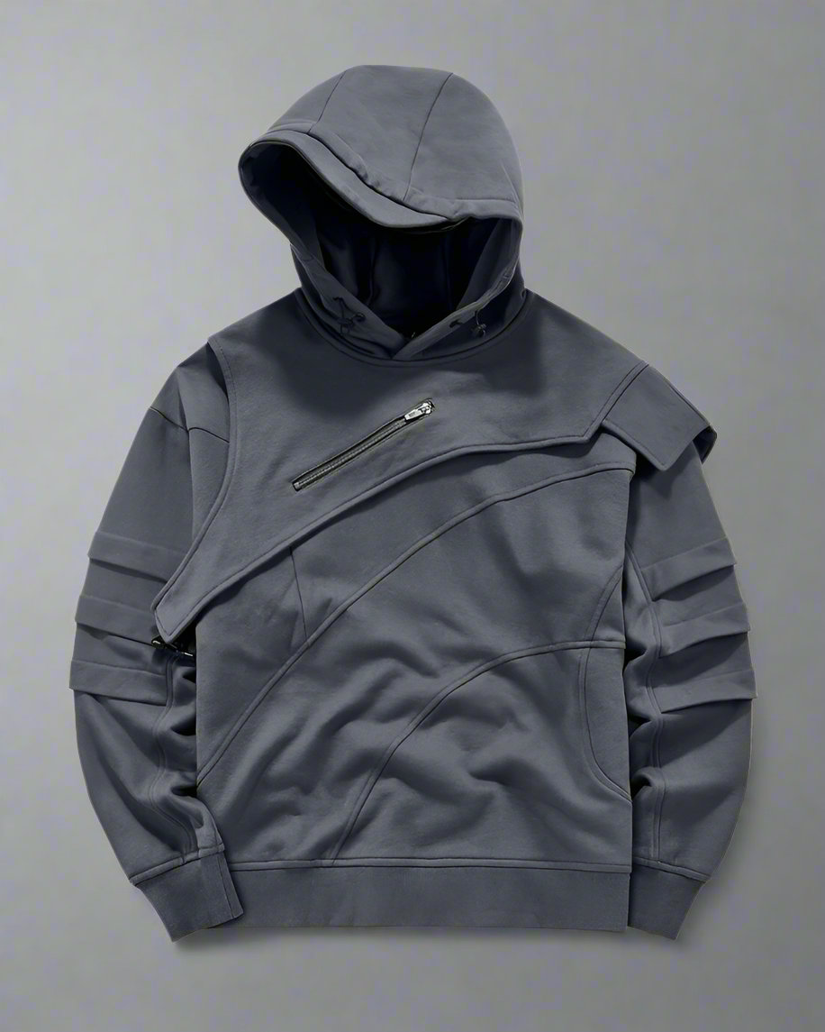 Hoodie Tactique Prêt pour la Ville - style streetwear - Hoodie Tactique Confortable et Stylé pour la Ville