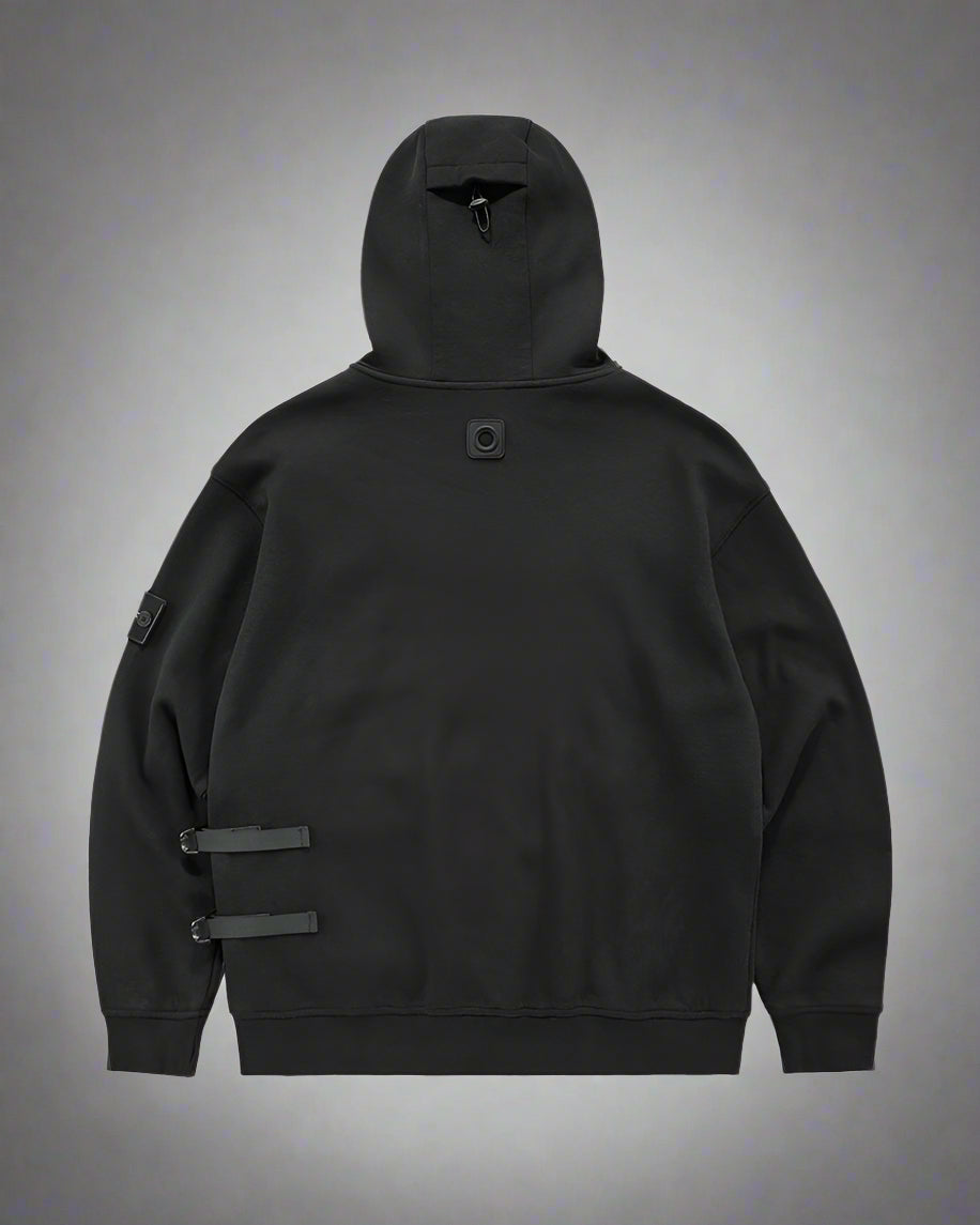 Hoodie Tactique Superposé Prêt pour la Ville -  confortable - Hoodie Tactique Noir pour une Vie Urbaine Stylée